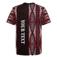 Tonga Rugby Personalised Rugby Jersey 2025 Mate Maa Tonga Ngatu Motif LT14 - Polynesian Pride