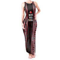 Tonga Rugby Personalised Tank Maxi Dress 2025 Mate Maa Tonga Ngatu Motif - Polynesian Pride