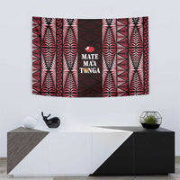 Tonga Rugby Tapestry 2025 Mate Maa Tonga Ngatu Motif - Polynesian Pride