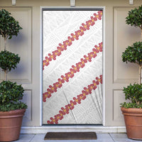 White Sunday Tonga Fakame Door Cover Tongan Ngatu Heilala Lei - Polynesian Pride
