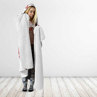 White Sunday Tonga Fakame Hooded Blanket Tongan Ngatu Heilala Lei - Polynesian Pride