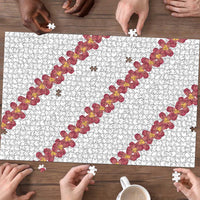 White Sunday Tonga Fakame Puzzle Tongan Ngatu Heilala Lei - Polynesian Pride