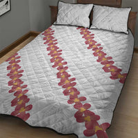 White Sunday Tonga Fakame Quilt Bed Set Tongan Ngatu Heilala Lei - Polynesian Pride