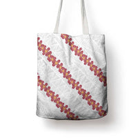White Sunday Tonga Fakame Tote Bag Tongan Ngatu Heilala Lei - Polynesian Pride