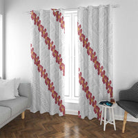 White Sunday Tonga Fakame Window Curtain Tongan Ngatu Heilala Lei - Polynesian Pride