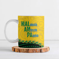 Personalised Malampa Province Vanuatu Ceramic Mug Map With Polynesian Pattern LT14 Multicolor - Polynesian Pride