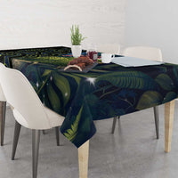 New Zealand Christmas Tablecloth Cute Kakapo Meri Kirihimete Maori Koru LT14 - Polynesian Pride