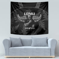 New Zealand Silver Fern Rugby Tapestry Aotearoa Godfather Proud Gone But Never Forgotten LT14 - Polynesian Pride