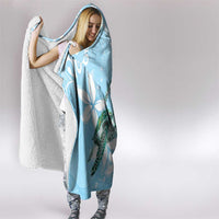 Polynesia Valentine's Day Hooded Blanket SeaTurtle Couple Polynesian - Fairy Sparkles Color LT14 - Polynesian Pride