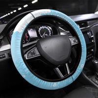 Polynesia Valentine's Day Steering Wheel Cover SeaTurtle Couple Polynesian - Fairy Sparkles Color LT14 Universal Fit Blue - Polynesian Pride