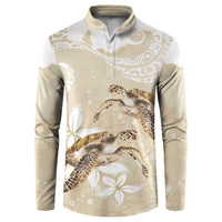 Happy Valentine's Day Polynesia Button Sweatshirt SeaTurtle Couple Polynesian - Pollinate Color LT14 Beige - Polynesian Pride
