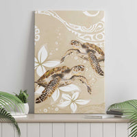 Happy Valentine's Day Polynesia Canvas Wall Art SeaTurtle Couple Polynesian - Pollinate Color LT14 - Polynesian Pride