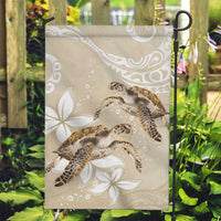 Happy Valentine's Day Polynesia Garden Flag SeaTurtle Couple Polynesian - Pollinate Color LT14 Garden Flag Beige - Polynesian Pride