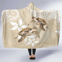 Happy Valentine's Day Polynesia Hooded Blanket SeaTurtle Couple Polynesian - Pollinate Color LT14 One Size Beige - Polynesian Pride