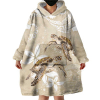 Happy Valentine's Day Polynesia Wearable Blanket Hoodie SeaTurtle Couple Polynesian - Pollinate Color LT14 - Polynesian Pride