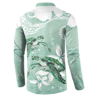 Happy Valentine's Day Polynesia Button Sweatshirt SeaTurtle Couple Polynesian - Green Lester Color LT14 - Polynesian Pride
