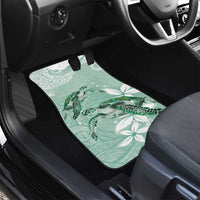 Happy Valentine's Day Polynesia Car Mats SeaTurtle Couple Polynesian - Green Lester Color LT14 - Polynesian Pride