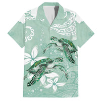 Happy Valentine's Day Polynesia Hawaiian Shirt SeaTurtle Couple Polynesian - Green Lester Color LT14 Green - Polynesian Pride