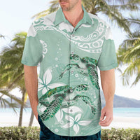 Happy Valentine's Day Polynesia Hawaiian Shirt SeaTurtle Couple Polynesian - Green Lester Color LT14 - Polynesian Pride