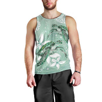 Happy Valentine's Day Polynesia Men Tank Top SeaTurtle Couple Polynesian - Green Lester Color LT14 - Polynesian Pride