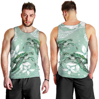 Happy Valentine's Day Polynesia Men Tank Top SeaTurtle Couple Polynesian - Green Lester Color LT14 - Polynesian Pride