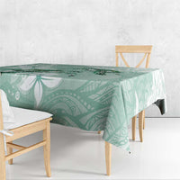 Happy Valentine's Day Polynesia Tablecloth SeaTurtle Couple Polynesian - Green Lester Color LT14 - Polynesian Pride