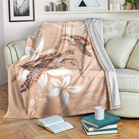 Happy Valentine's Day Polynesia Blanket SeaTurtle Couple Polynesian - Desert Sand Color LT14 Desert Sand - Polynesian Pride