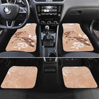 Happy Valentine's Day Polynesia Car Mats SeaTurtle Couple Polynesian - Desert Sand Color LT14 Set 4pcs Desert Sand - Polynesian Pride