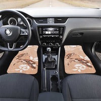 Happy Valentine's Day Polynesia Car Mats SeaTurtle Couple Polynesian - Desert Sand Color LT14 Set 2pcs - Front Desert Sand - Polynesian Pride