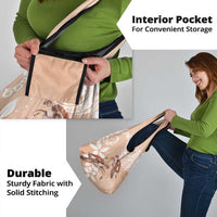 Happy Valentine's Day Polynesia Grocery Bag SeaTurtle Couple Polynesian - Desert Sand Color