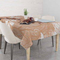 Happy Valentine's Day Polynesia Tablecloth SeaTurtle Couple Polynesian - Desert Sand Color LT14 - Polynesian Pride