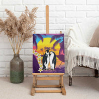 Hawaii Penguin Couple Canvas Wall Art You Are My Valentine - Tropical Sunset Vibes LT14 - Polynesian Pride