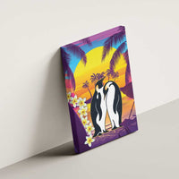 Hawaii Penguin Couple Canvas Wall Art You Are My Valentine - Tropical Sunset Vibes LT14 - Polynesian Pride