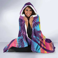 Hawaii Penguin Couple Hooded Blanket You Are My Valentine - Tropical Sunset Vibes LT14 - Polynesian Pride