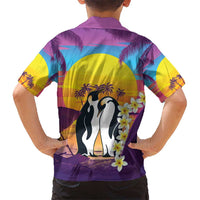 Hawaii Penguin Couple Kid Hawaiian Shirt You Are My Valentine - Tropical Sunset Vibes LT14 - Polynesian Pride