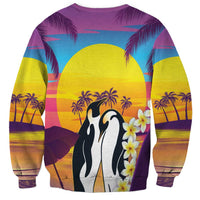 Hawaii Penguin Couple Sweatshirt You Are My Valentine - Tropical Sunset Vibes LT14 - Polynesian Pride