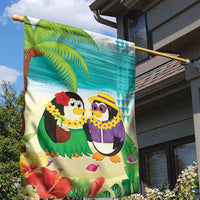 Hawaii Penguin Couple Garden Flag Hawaiian Kakau - Tropical Summer Vibes LT14 - Polynesian Pride