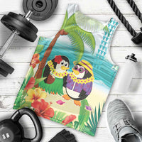Hawaii Penguin Couple Men Tank Top Hawaiian Kakau - Tropical Summer Vibes LT14 - Polynesian Pride