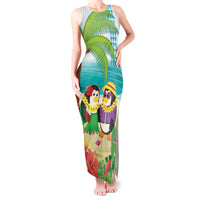 Hawaii Penguin Couple Tank Maxi Dress Hawaiian Kakau - Tropical Summer Vibes