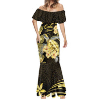 Personalised Aloha Hawaii Oahu Island Mermaid Dress Gathering Place Sea Turtle Ilima Flowers