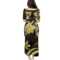 Personalised Aloha Hawaii Oahu Island Puletasi Gathering Place Sea Turtle Ilima Flowers