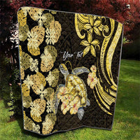 Personalised Aloha Hawaii Oahu Island Quilt Gathering Place Sea Turtle Ilima Flowers