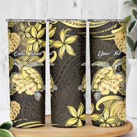 Personalised Aloha Hawaii Oahu Island Skinny Tumbler Gathering Place Sea Turtle Ilima Flowers