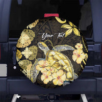 Personalised Aloha Hawaii Oahu Island Spare Tire Cover Gathering Place Sea Turtle Ilima Flowers