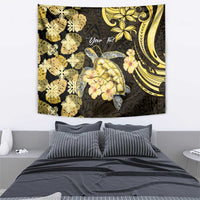 Personalised Aloha Hawaii Oahu Island Tapestry Gathering Place Sea Turtle Ilima Flowers
