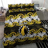 Personalised Cook Islands Aitutaki Bedding Set Tiare Maori Polynesian Waves Tattoo LT14 - Polynesian Pride