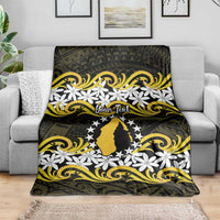 Personalised Cook Islands Aitutaki Blanket Tiare Maori Polynesian Waves Tattoo LT14 - Polynesian Pride