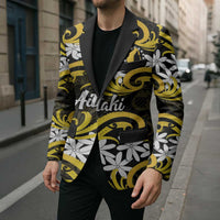 Personalised Cook Islands Aitutaki Blazer Tiare Maori Polynesian Waves Tattoo LT14 - Polynesian Pride