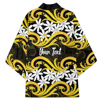 Personalised Cook Islands Aitutaki Kimono Tiare Maori Polynesian Waves Tattoo