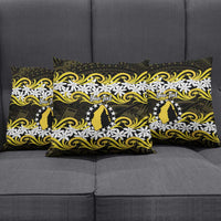 Personalised Cook Islands Aitutaki Pillow Cover Tiare Maori Polynesian Waves Tattoo LT14 - Polynesian Pride